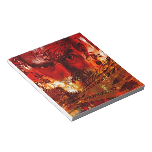 Red Face Graffiti Notitieblok (Schuin)