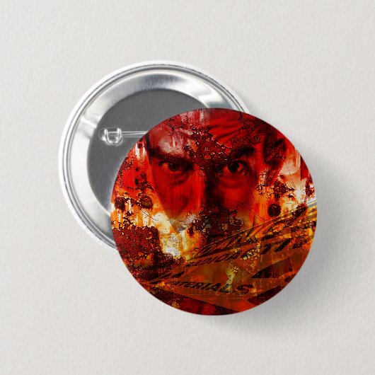 Red Face Graffiti Ronde Button 5,7 Cm (Voorkant /achterkant)