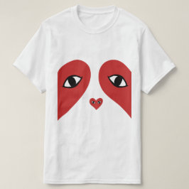 Red Face Love Heart Eyes T-shirt