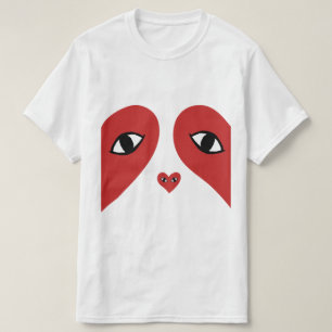 Red Face Love Heart Eyes T-shirt