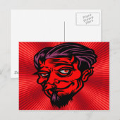 Red Faced Devil Briefkaart (Voorkant / Achterkant)