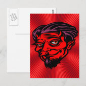 Red Faced Devil Briefkaart (Voorkant / Achterkant)