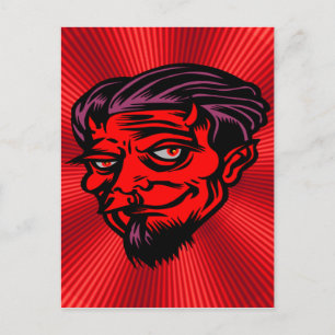 Red Faced Devil Briefkaart