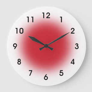 Red Faced Kitchen Clock from Youbeaut Designs. Grote Klok