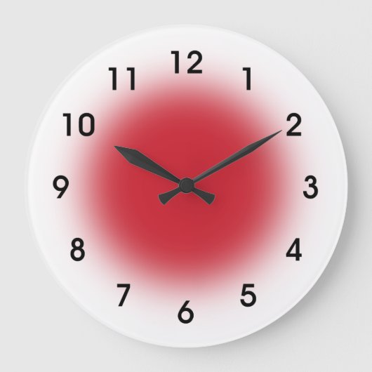 Red Faced Kitchen Clock from Youbeaut Designs. Grote Klok (Voorkant)