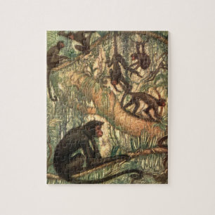 Red Faced Spider Monkeys door Louis Sargent Legpuzzel