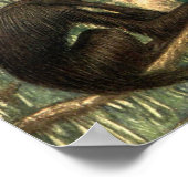 Red Faced Spider Monkeys door Louis Sargent Poster (Hoek)