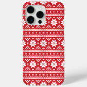 Red Fair Isle-kerstkeuken Patroon Case-Mate iPhone Case (Achterkant)