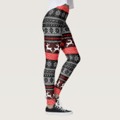 Red Fair Isle Pattern Leggings (Rechts)