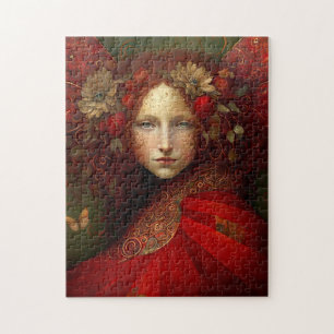 Red Fairy Fantasy Art Legpuzzel