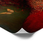 Red Fairy Fantasy Art Poster (Hoek)