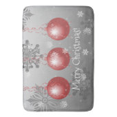Red Fancy kerstsieraad Bath Mat (Voorkant Verticaal)