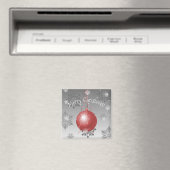 Red Fancy kerstsiernet Magnet (Insitu (Vaatwasser))