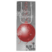 Red Fancy kerstsiertas Wijn Cadeautas (Voorkant)