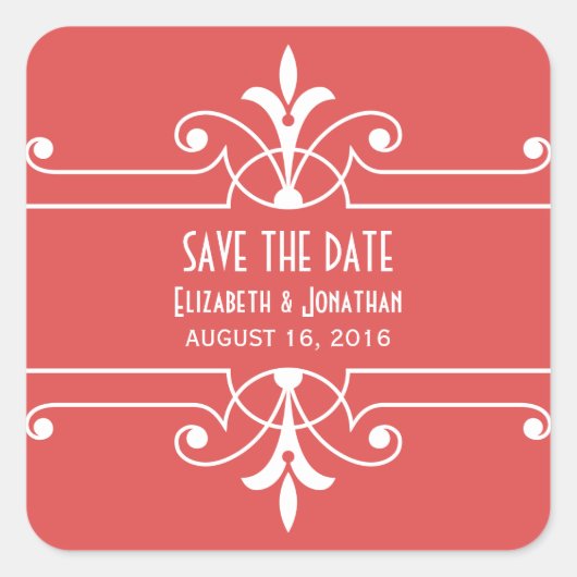 Red Fancy Opslaan als naamtaal op de Stickers Datu (Voorkant)