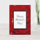 Red Fancy Tulips Moederdag Kaart (Voorkant)