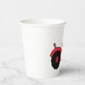 Red Farm Tractor Vehicle Papieren Bekers (Rechts)