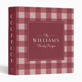 Red Farmhouse Pset Family Recipbook Cookbook 1" Multomap