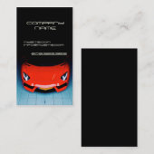 Red Fast Car Automotive Speed Garage Mechanic Visitekaartje (Voorkant / Achterkant)