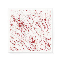 Red Faux Blood Spatter Halloween Bloodstained