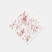 Red Faux Blood Spatter Halloween Bloodstained Servet (Hoek)