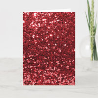 Red Faux Glitter