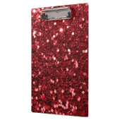 Red Faux Glitter Klembord (Links)