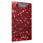Red Faux Glitter Klembord (Rechts)