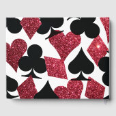 Red Faux Glitter Las Vegas Gastenboek (Achterkant)