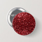 Red Faux Glitter Ronde Button 5,7 Cm (Voorkant /achterkant)
