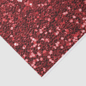 Red Faux Glitter Tissuepapier (Detail)