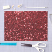 Red Faux Glitter Tissuepapier (Craft)