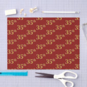 Red, Faux Gold 35th (35th) Event Tissuepapier (Craft)