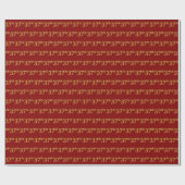 Red, Faux Gold 37th (37th) Event Cadeaupapier (Vlak)