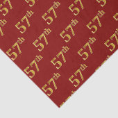 Red, Faux Gold 57th (57th) Event Tissuepapier (Detail)