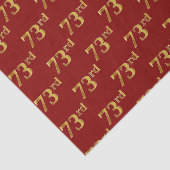Red, Faux Gold 73e (73e) gebeurtenis Tissuepapier (Detail)