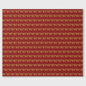 Red, Faux Gold 85th (85th) Event Cadeaupapier (Vlak)