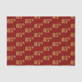 Red, Faux Gold 85th (85th) Event Tissuepapier (Voorkant)