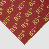 Red, Faux Gold 85th (85th) Event Tissuepapier (Detail)