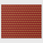Red, Faux Gold 86th (86th) Event Cadeaupapier (Vlak)