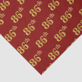 Red, Faux Gold 86th (86th) Event Tissuepapier (Detail)