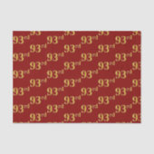 Red, Faux Gold 93rd (negenenennegentig) event Tissuepapier (Voorkant)