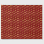 Red, Faux Gold 97th (97th) Event Cadeaupapier (Vlak)