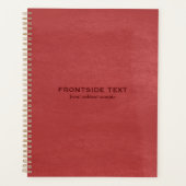 Red Faux Leather look Avery Multomap-laptop Planner (Voorkant)