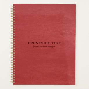Red Faux Leather look Avery Multomap-laptop Planner