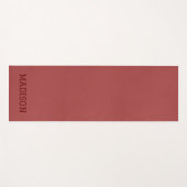 Red Faux Leather Yoga Mat (Voorkant (horizontaal))