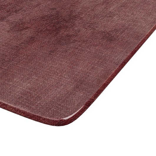 Red Faux Linen (linnen look) Snijplank (Hoek)