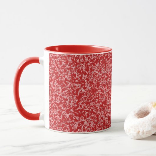 Red Faux Marble Mok (Met donut)