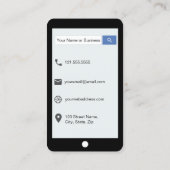 Red Faux Snake Skin Leather iPhone Style Visitekaartje (Achterkant)