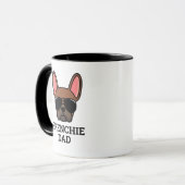 Red Fawn French Bulldog Frenchie Dog Dad Mok (Voorkant links)